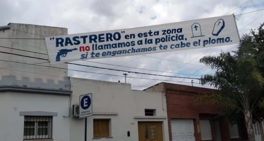 La curiosa advertencia para los delincuentes en un barrio de Santa Fe