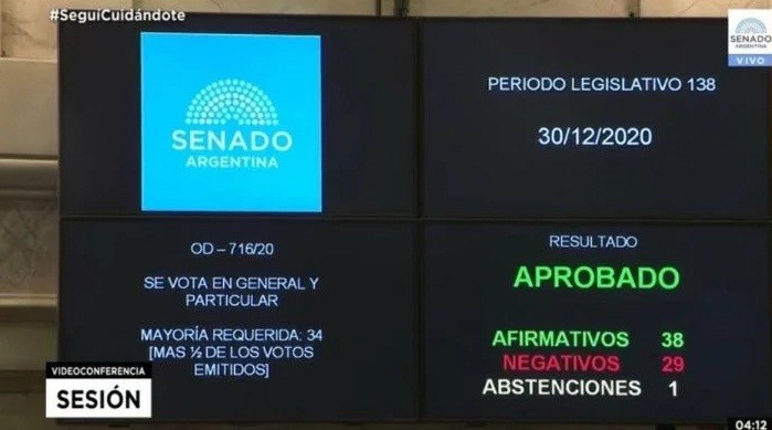 Finalmente se aprobó la legalización 