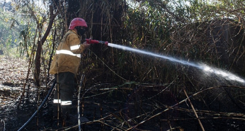  Combaten un incendio en Collagasta  