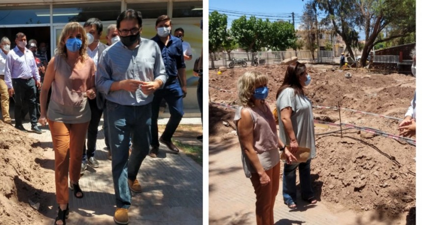 Palladino acompañó a Jalil en la inauguración de la obra de remodelación del Hospital de Tinogasta