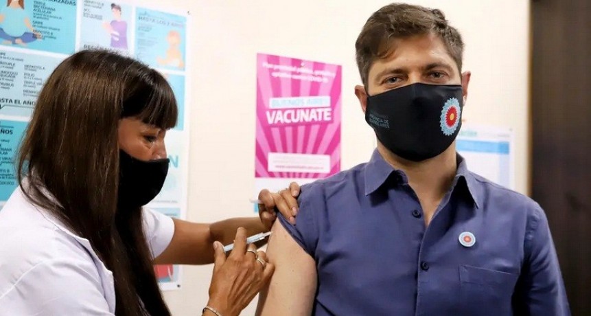 Axel Kicillof se dio la vacuna Sputnik V: 