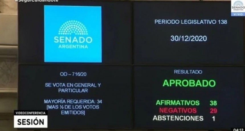 Finalmente se aprobó la legalización 